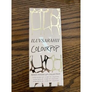 ColourPop Iluvsarahii Mixed Finish Lip Collection Glossy, Satin And Matte RARE